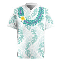 Jade Vine Lei Hawaii Rugby Jersey Aloha Seamless Tropical Leaves - Polynesian Pride