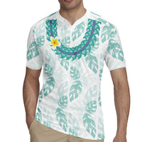Jade Vine Lei Hawaii Rugby Jersey Aloha Seamless Tropical Leaves - Polynesian Pride