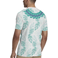 Jade Vine Lei Hawaii Rugby Jersey Aloha Seamless Tropical Leaves - Polynesian Pride
