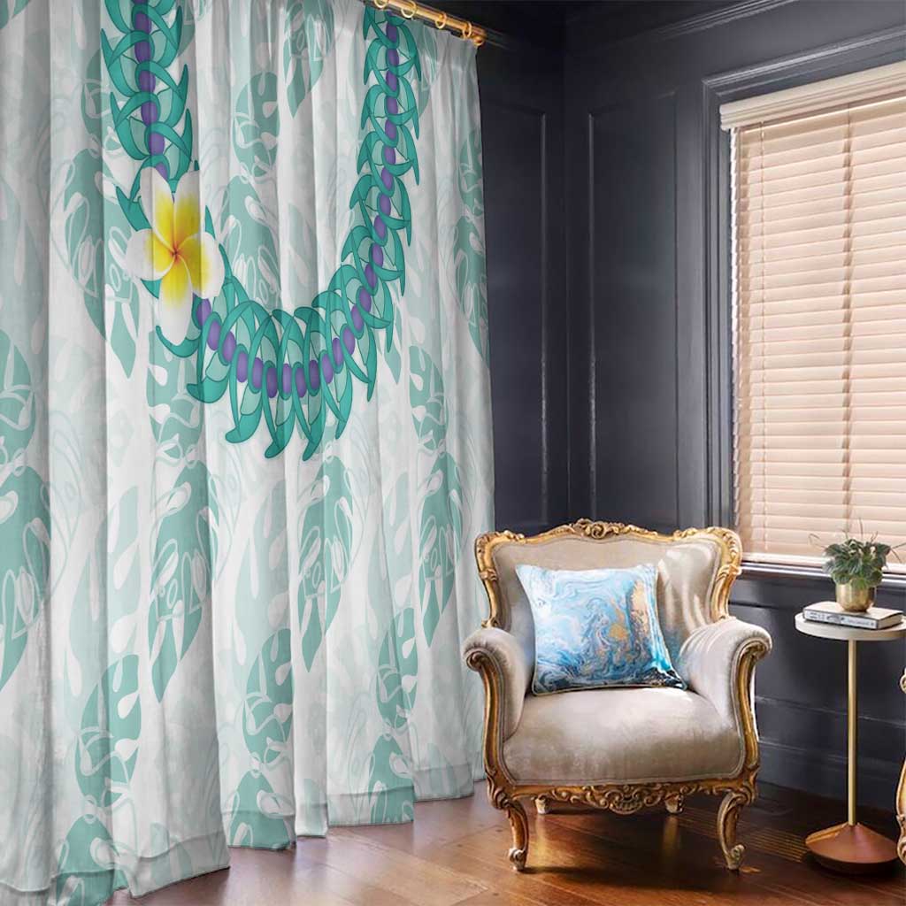 Jade Vine Lei Hawaii Window Curtain Aloha Seamless Tropical Leaves LT14 - Polynesian Pride