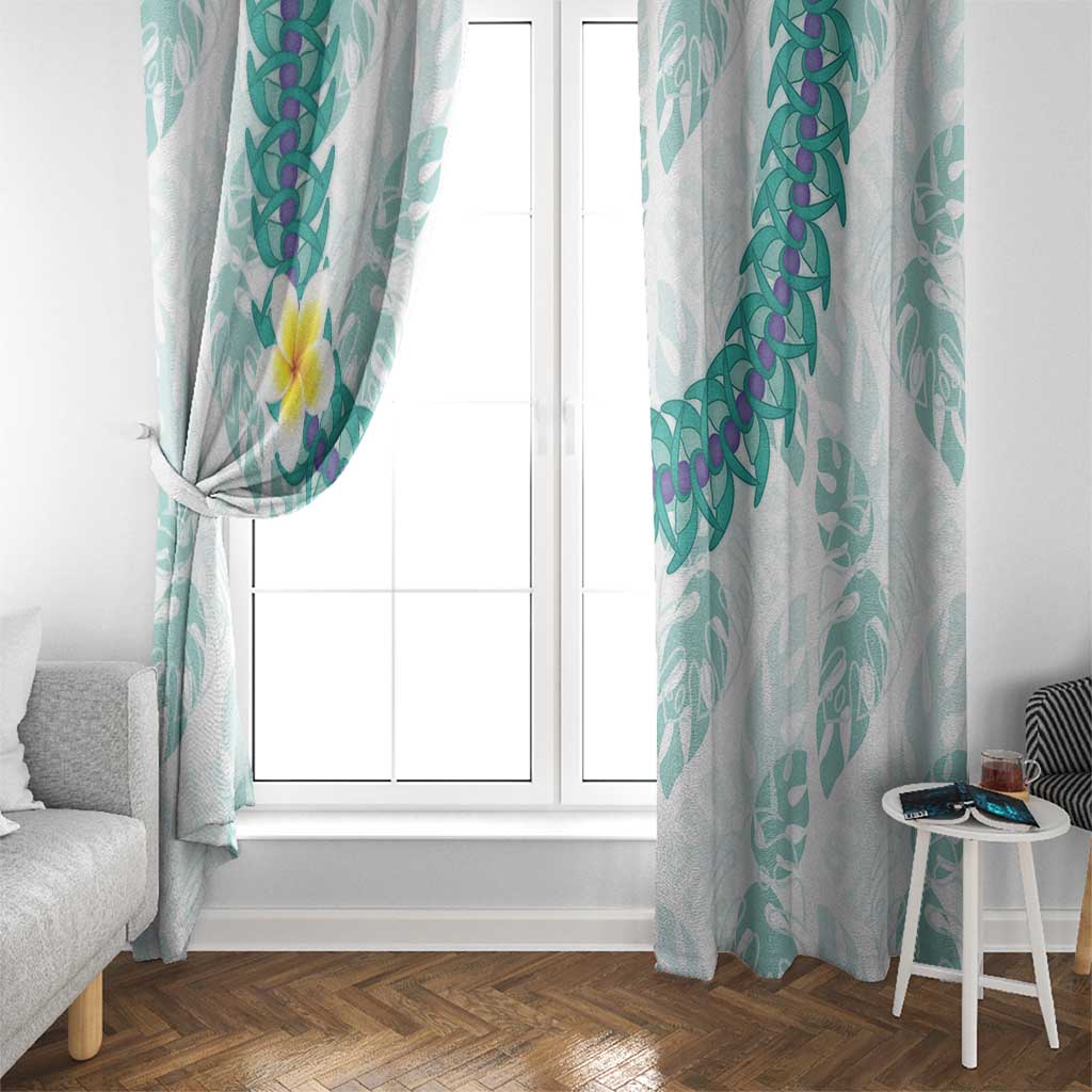 Jade Vine Lei Hawaii Window Curtain Aloha Seamless Tropical Leaves LT14 - Polynesian Pride
