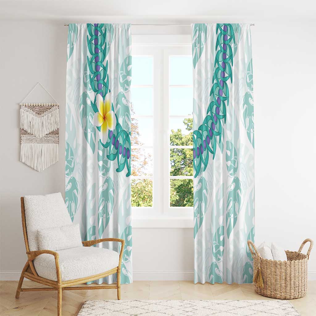 Jade Vine Lei Hawaii Window Curtain Aloha Seamless Tropical Leaves LT14 - Polynesian Pride