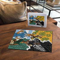 Rugby 2025 Championship Puzzle Southern Hemisphere Countries Mascots - Polynesian Pride