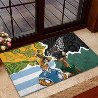 Rugby 2025 Championship Rubber Doormat Southern Hemisphere Countries Mascots - Polynesian Pride