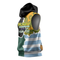Personalised Rugby 2025 Championship Sleeveless Hoodie Southern Hemisphere Countries Mascots - Polynesian Pride