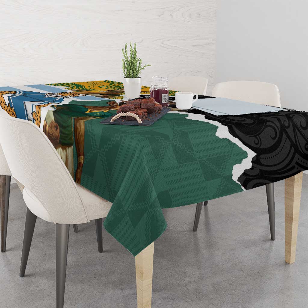 Rugby 2025 Championship Tablecloth Southern Hemisphere Countries Mascots - Polynesian Pride