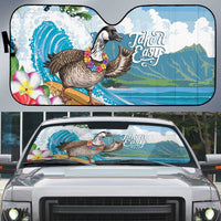 Aloha Hawaii Shaka Nene Goose Auto Sun Shade Surfing Take It Easy - Polynesian Pride