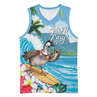 Aloha Hawaii Shaka Nene Goose Basketball Jersey Surfing Take It Easy - Polynesian Pride