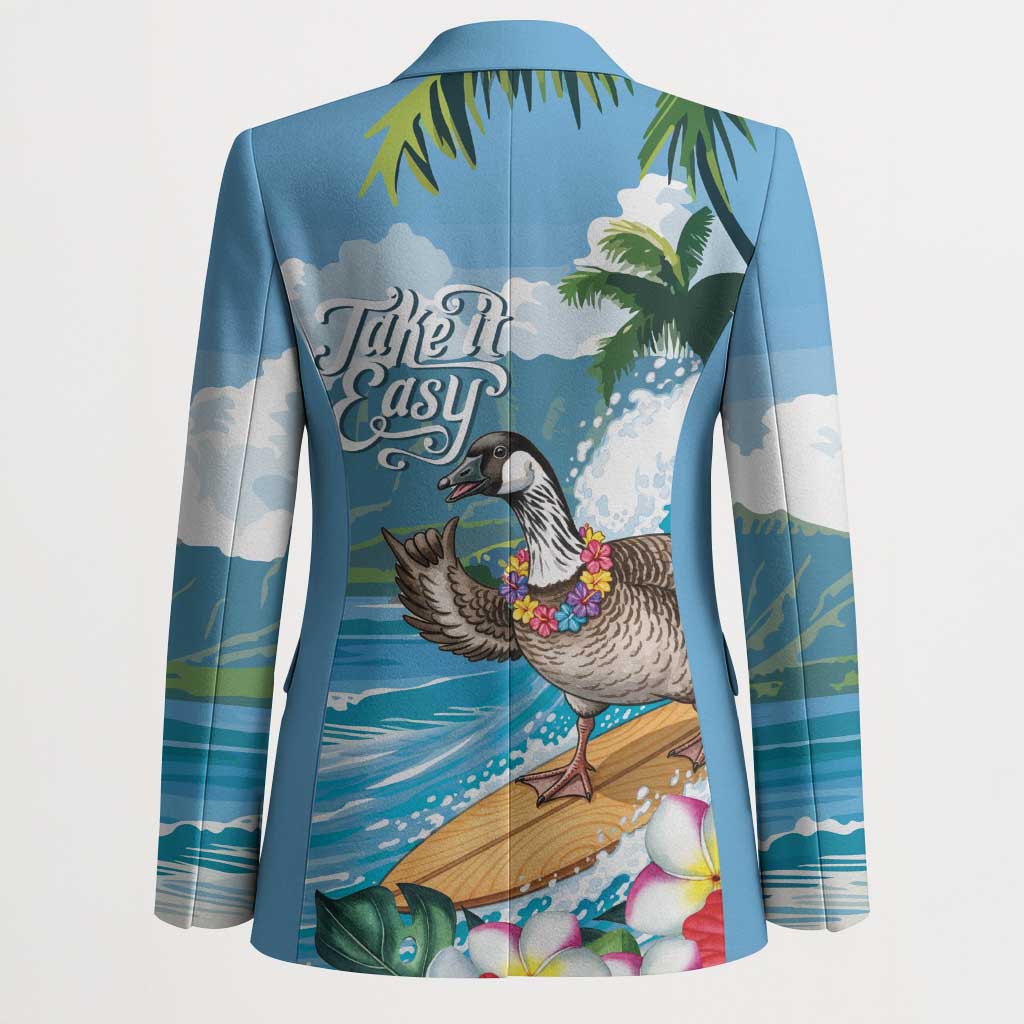 Aloha Hawaii Shaka Nene Goose Blazer Surfing Take It Easy - Polynesian Pride