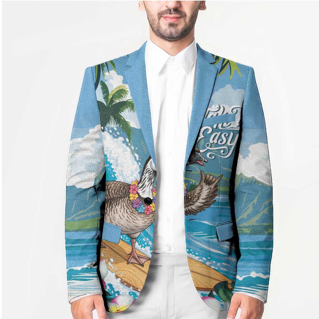 Aloha Hawaii Shaka Nene Goose Blazer Surfing Take It Easy - Polynesian Pride