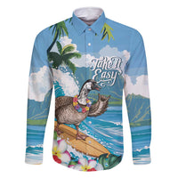 Aloha Hawaii Shaka Nene Goose Family Matching Tank Maxi Dress and Hawaiian Shirt Surfing Take It Easy - Polynesian Pride