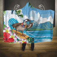 Aloha Hawaii Shaka Nene Goose Hooded Blanket Surfing Take It Easy - Polynesian Pride