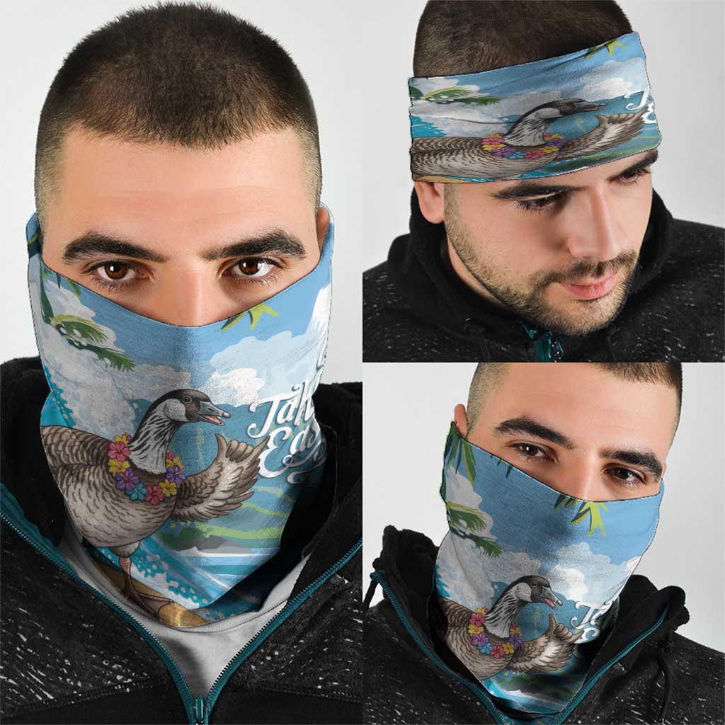 Aloha Hawaii Shaka Nene Goose Neck Gaiter Surfing Take It Easy - Polynesian Pride