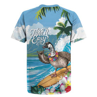 Aloha Hawaii Shaka Nene Goose Rugby Jersey Surfing Take It Easy - Polynesian Pride
