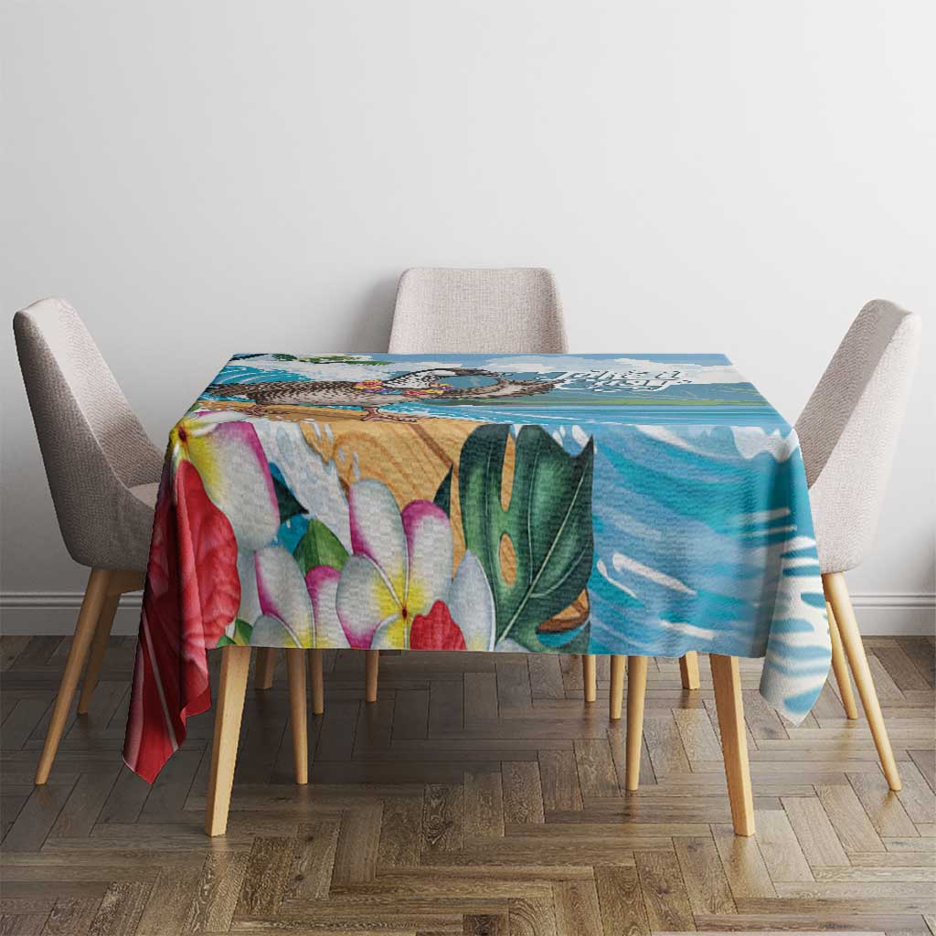 Aloha Hawaii Shaka Nene Goose Tablecloth Surfing Take It Easy - Polynesian Pride