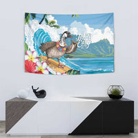 Aloha Hawaii Shaka Nene Goose Tapestry Surfing Take It Easy - Polynesian Pride