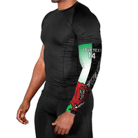 New Zealand and Wales Rugby Custom Arm Sleeves Aotearoa All Black Combine Welsh Dragon - Polynesian Pride
