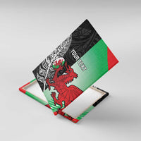 New Zealand and Wales Rugby Custom Canvas Wall Art Aotearoa All Black Combine Welsh Dragon - Polynesian Pride