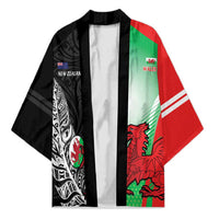 New Zealand and Wales Rugby Custom Kimono Aotearoa All Black Combine Welsh Dragon - Polynesian Pride