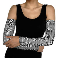 Black White Filipino Binakol Motifs Arm Sleeves Mabuhay Philippines Festival Kusikus Pattern LT14 - Polynesian Pride