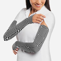 Black White Filipino Binakol Motifs Arm Sleeves Mabuhay Philippines Festival Kusikus Pattern LT14 - Polynesian Pride