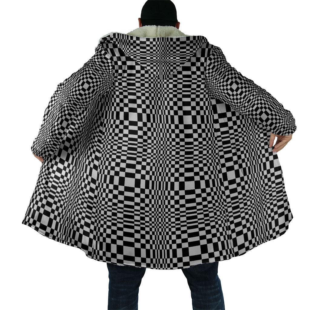Black White Filipino Binakol Motifs Cloak Mabuhay Philippines Festival Kusikus Pattern LT14 - Polynesian Pride