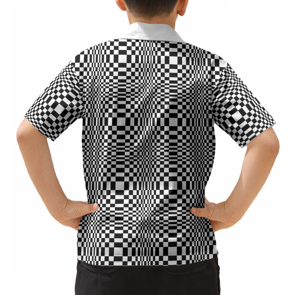 Black White Filipino Binakol Motifs Hawaiian Shirt Mabuhay Philippines Festival Kusikus Pattern LT14 - Polynesian Pride