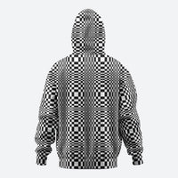 Black White Filipino Binakol Motifs Hoodie Mabuhay Philippines Festival Kusikus Pattern LT14 - Polynesian Pride