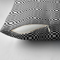 Black White Filipino Binakol Motifs Pillow Cover Mabuhay Philippines Festival Kusikus Pattern LT14 - Polynesian Pride