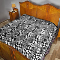 Black White Filipino Binakol Motifs Quilt Mabuhay Philippines Festival Kusikus Pattern LT14 - Polynesian Pride
