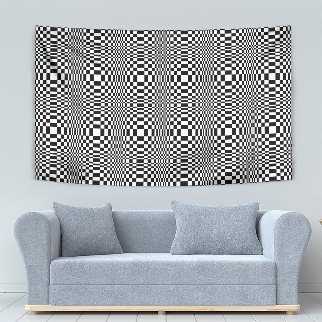 Black White Filipino Binakol Motifs Tapestry Mabuhay Philippines Festival Kusikus Pattern LT14 - Polynesian Pride