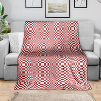 Red White Filipino Binakol Motifs Blanket Mabuhay Philippines Festival Kusikus Pattern LT14 - Polynesian Pride