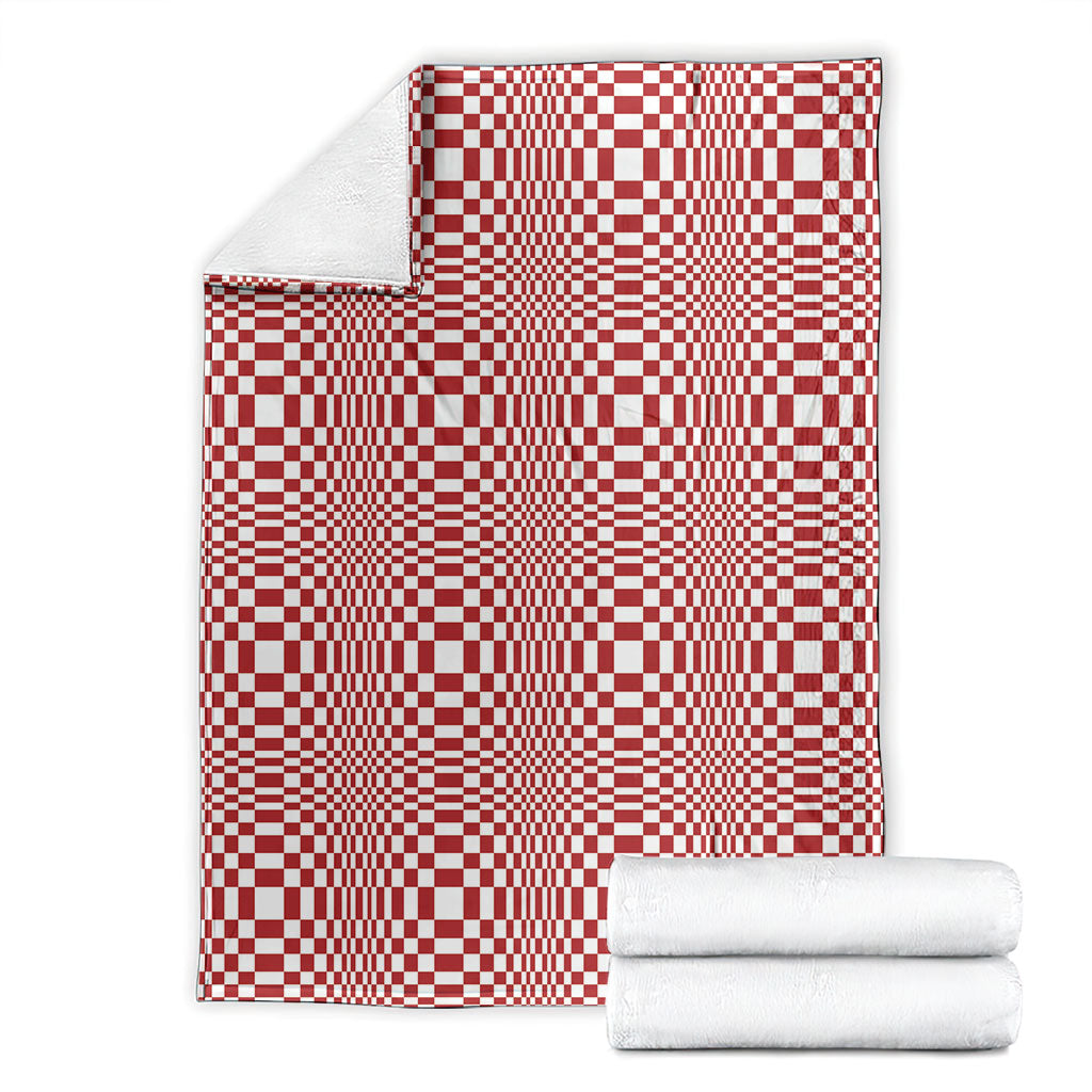 Red White Filipino Binakol Motifs Blanket Mabuhay Philippines Festival Kusikus Pattern LT14 - Polynesian Pride