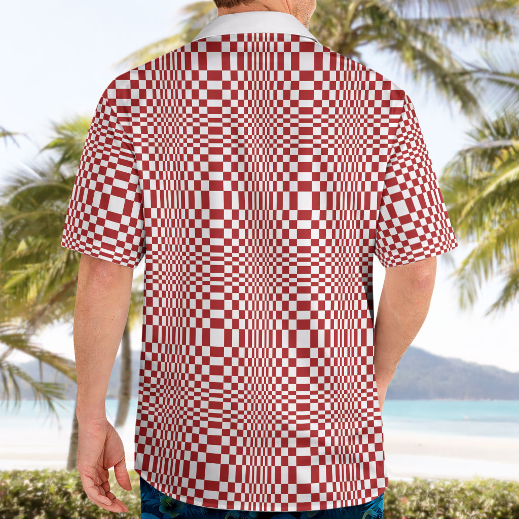 Red White Filipino Binakol Motifs Hawaiian Shirt Mabuhay Philippines Festival Kusikus Pattern LT14 - Polynesian Pride