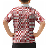 Red White Filipino Binakol Motifs Hawaiian Shirt Mabuhay Philippines Festival Kusikus Pattern LT14 - Polynesian Pride