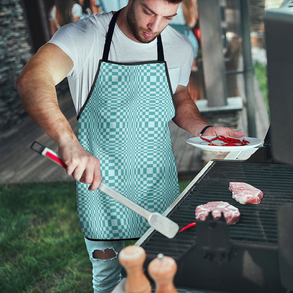 Cyan Filipino Binakol Motifs Apron Mabuhay Philippines Festival Kusikus Pattern LT14 - Polynesian Pride