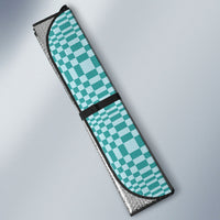 Cyan Filipino Binakol Motifs Auto Sun Shade Mabuhay Philippines Festival Kusikus Pattern LT14 - Polynesian Pride