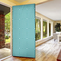 Cyan Filipino Binakol Motifs Door Cover Mabuhay Philippines Festival Kusikus Pattern LT14 - Polynesian Pride