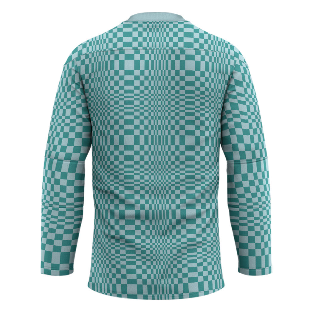 Cyan Filipino Binakol Motifs Hockey Jersey Mabuhay Philippines Festival Kusikus Pattern LT14 - Polynesian Pride