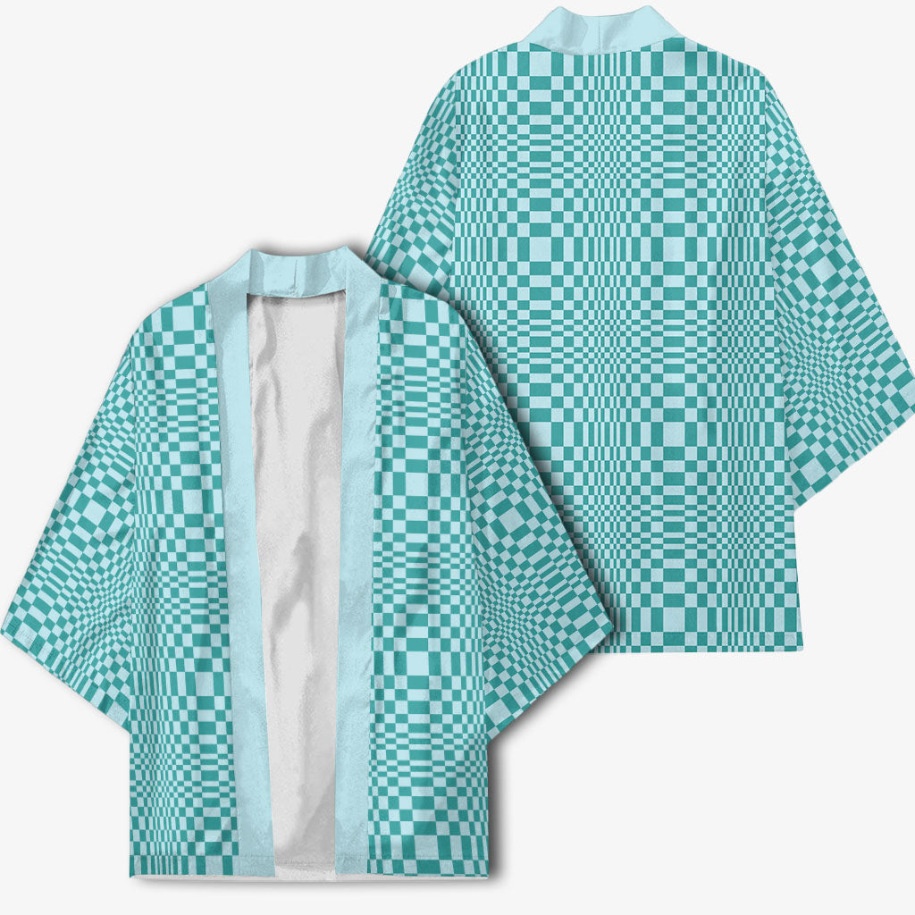 Cyan Filipino Binakol Motifs Kimono Mabuhay Philippines Festival Kusikus Pattern LT14 - Polynesian Pride