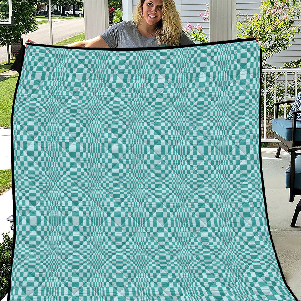 Cyan Filipino Binakol Motifs Quilt Mabuhay Philippines Festival Kusikus Pattern