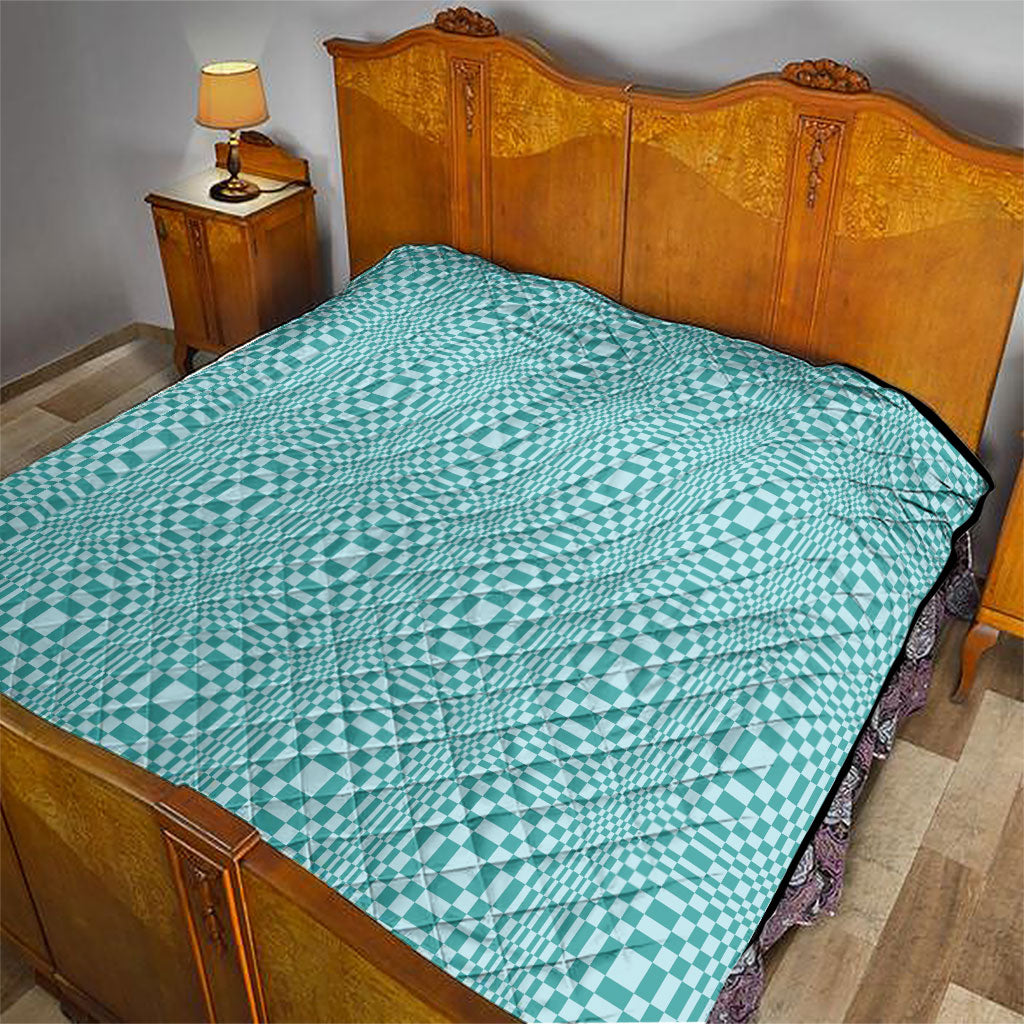 Cyan Filipino Binakol Motifs Quilt Mabuhay Philippines Festival Kusikus Pattern LT14 - Polynesian Pride