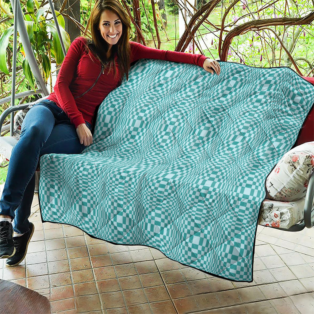 Cyan Filipino Binakol Motifs Quilt Mabuhay Philippines Festival Kusikus Pattern LT14 - Polynesian Pride