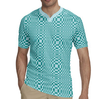 Cyan Filipino Binakol Motifs Rugby Jersey Mabuhay Philippines Festival Kusikus Pattern LT14 - Polynesian Pride
