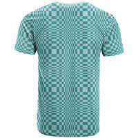 Cyan Filipino Binakol Motifs T Shirt Mabuhay Philippines Festival Kusikus Pattern LT14 - Polynesian Pride