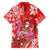 Personalized Hawaii Christmas Family Matching Summer Maxi Dress and Hawaiian Shirt Mele Kalikimaka Chilling Shaka Santa Flamingo - Polynesian Pride