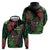 Meri Kirihimete New Zealand Hoodie Piwakawaka Koru Fern Mix Pohutukawa - Polynesian Pride