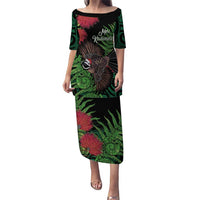 Meri Kirihimete New Zealand Puletasi Piwakawaka Koru Fern Mix Pohutukawa - Polynesian Pride