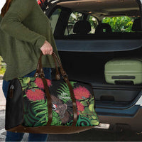 Meri Kirihimete New Zealand Travel Bag Piwakawaka Koru Fern Mix Pohutukawa - Polynesian Pride