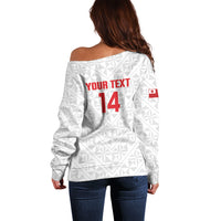 Mate Maa Tonga Rugby Custom Off Shoulder Sweater 2026 Tongan Ngatu Pattern LT14 - Polynesian Pride